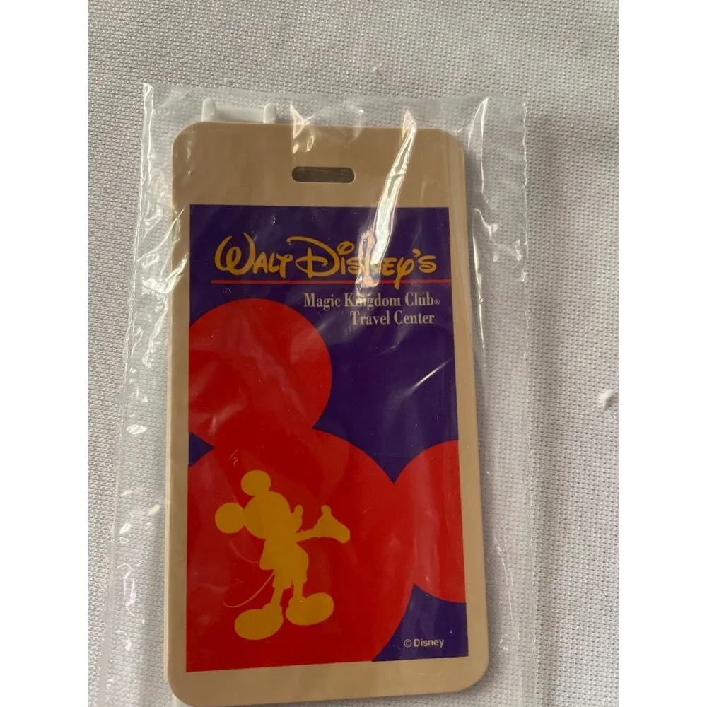 Walt Disneys Magic Kingdom Club Travel Center Luggage Tag With Strap